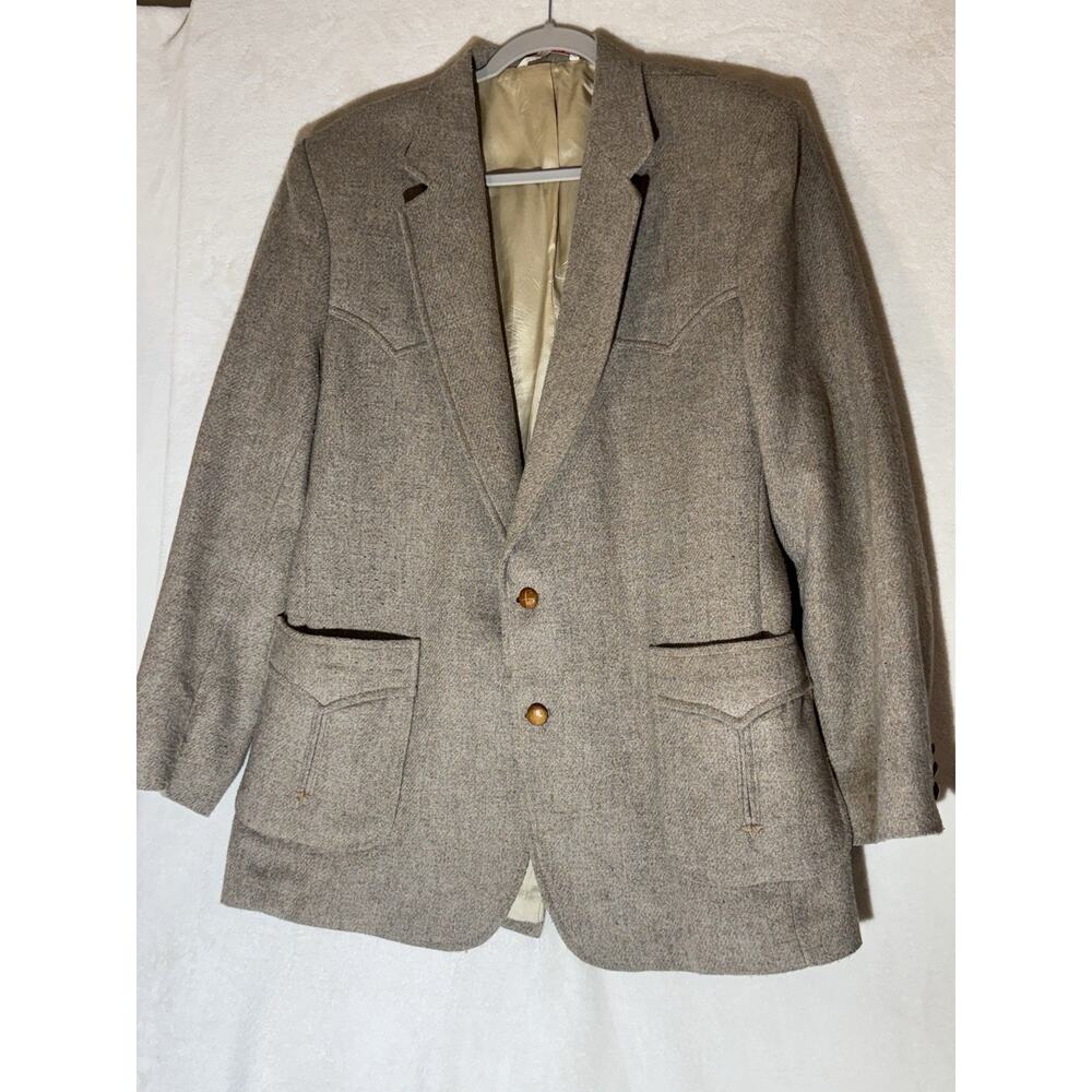 Vintage Men’s Western Wool Blazer The Westerner Sport Coat